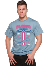 Load image into Gallery viewer, Boarding Blue Beach Men's Bamboo Viscose/Organic Cotton Short Sleeve Graphic T-Shirt