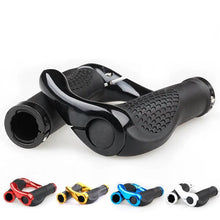 Load image into Gallery viewer, Bicycle Grip Handlebar End Cap Aluminium Alloy Lock Mountain Handle Bar Grip Bike Anti-Skid Rubber Bicycle Skid-Proof Grips New Generation Bike Handlebar Grip Soft Gel Inserts Shock Resistance Ergonomics Comfort Design