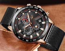 Load image into Gallery viewer, Men's Sports Waterproof Watch With Stainless Steel Bracelet Unique Design Perfect Gift For Your Man