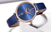 Load image into Gallery viewer, Women's Luxury Watch With Leather Belts Shiny Steel Case Scratch Resistant Glass Unique Design Perfect Gift