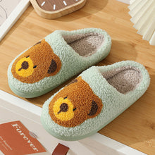 Load image into Gallery viewer, Women Smiley Slippers Fluffy Home Warm Fur Slippers Smiley Face Household Couple Slippers Indoor Warm Home Non-Slip Couple Style Casual Shoes Indoor Outdoor Anti-Skid Plush Fleece Lined House Shoes
