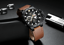Load image into Gallery viewer, Men's Casual Waterproof Watch With Chronometers And Fluorescent Hands Excellent Design Perfect Gift