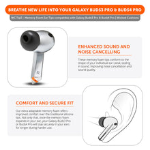 Load image into Gallery viewer, Galaxy Buds Pro 3 & 4 Memory Foam Ear Tips - WC TipZ Galaxy