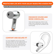 Load image into Gallery viewer, Galaxy Buds Pro 3 & 4 Memory Foam Ear Tips - WC TipZ Galaxy