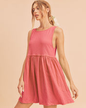 Load image into Gallery viewer, Round Neck Mini Tank Dress For Women–Versatile Everyday Essential, Comfortable & Stylish Casual Dress, Perfect for Layering or Standalone Look