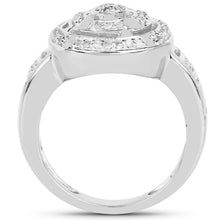 Load image into Gallery viewer, 14K Yellow Gold Plated 0.21 Carat Genuine White Diamond .925 Sterling Silver Ring