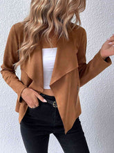 Load image into Gallery viewer, Classic Minimalist Collared Long Sleeve Jacket for Women – Minimalist & Lightweight Everyday Outerwear