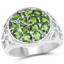 Load image into Gallery viewer, 2.21 Carat Genuine Chrome Diopside .925 Sterling Silver Ring