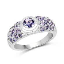 Load image into Gallery viewer, 1.45 Carat Genuine Tanzanite .925 Sterling Silver Ring
