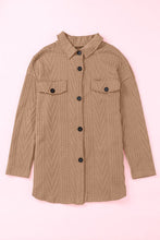 Load image into Gallery viewer, Retro Camel Full Size Drop Shoulder Jacket With Button-Up Design Women Jacket