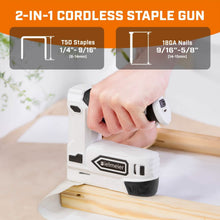 Load image into Gallery viewer, Bielmeier 20V Cordless 2-in-1 Stapler & Brad Nailer