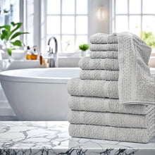 Load image into Gallery viewer, Gray Cotton Bath Towel Set (10–32 pcs)