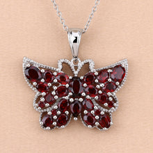 Load image into Gallery viewer, 4.90 Carat Genuine Garnet .925 Sterling Silver Pendant