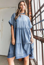 Load image into Gallery viewer, Oversized Mini Dress Relaxed Fit Boho Design Comfortable And Breathable Women Dress