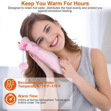 Load image into Gallery viewer, 2L Hot Water Bottle with Plush Cover