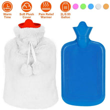 Load image into Gallery viewer, 2L Hot Water Bottle with Plush Cover