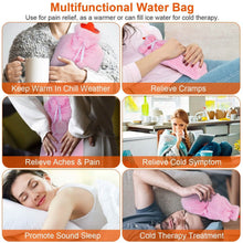 Load image into Gallery viewer, 2L Hot Water Bottle with Plush Cover