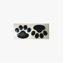 Load image into Gallery viewer, 2PCS Car Sticker Cool Design Paw 3D Animal Dog Cat Bear Foot Prints Footprint Decal Car Stickers Silver Gold Chrome Dog Paw Footprint Sticker Decal Auto Car Emblem Decal Decoration Dog Paw Decals Dog Footprint Car Decals Self-Adhesive Car Auto Accessories