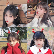 Load image into Gallery viewer, 2pcs Cute Deer Ear Hairpins Christmas Hair Clips For Girls Cartoon Antlers Barrettes Lovely Pompom Hairgrips Fashion Hair Accessories For Women