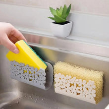 Load image into Gallery viewer, 2PCS Durable Kitchen Bathroom Drying Rack Toilet Sink Suction Sponges Holder Rack Suction Cup Dish Cloths Holder Scrubbers Soap Storage