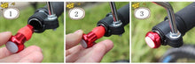 Load image into Gallery viewer, 2PCS Lightweight Bike Handlebar Light LED Bicycle Light Turn Signal Cycling Handle Bar End Plug Safty Warning Indicator Lamps Handlebar Grips Safety 2 Modes Handle Bar End Mini Plug LED Lamp