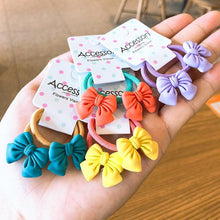 Load image into Gallery viewer, 2PCS New Cute Princess Bowknot Headwear Kids Elastic Hair Bands Children Ropes Girls Cartoon Accessories Baby Headdress Gorgeous Hair Accessories For Women