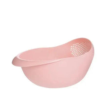 Load image into Gallery viewer, 2PCS Nordic Food Grade Plastic Rice Beans Peas Washing Filter Strainer Basket Sieve Drainer Cleaning Gadget Food Grade Plastic Rice Beans Peas Washing Filter Strainer Basket Sieve Drainer Cleaning Gadget Kitchen Accessories