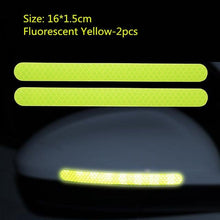 Load image into Gallery viewer, 2Pcs Reflectance Car Stickers Reflector Rearview Mirror Reflective Tape Car Accessories Exterior Reflex Tape Reflective Strip Reflective Car Stickers Set Rearview Mirror Reflective Warning Stickers Car Side Reflective Stickers