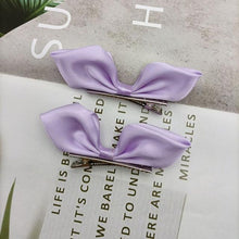 Load image into Gallery viewer, 2pcs Ribbon Standing Hair Bows Clips Vintage Bowknot Side Hairpin Cute Girls Barrettes Headdress Hair Accessories for Women