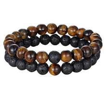 Load image into Gallery viewer, 2pcs/set 7 Style Couples Distance Bracelet Natural Stone Yoga Beaded Bracelet For Men Women Friend Gift Charm Natural Beaded Bracelets For Women Tiny Crushed Stone Natural Stone Charm Bracelet