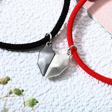 Load image into Gallery viewer, 2pcs/Set Charm Magnet Bracelet For Women Men Heart Shaped Bracelets Two Souls One Heart Matching Bracelets For Couples Creative Magnet Wishing Stone Lovers Bracelets