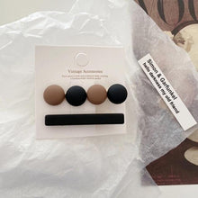 Load image into Gallery viewer, 2pcs/Set Fashion Hair Clips Hairpin Geometric Korean Hairgrip Oval Square Hair Barrette Women Headband Gorgeous Hair Accessories For Women