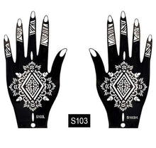 Load image into Gallery viewer, 2Pcs/Set Temporary Womens Tattoo 25 Luxury Designs Body Art Waterproof Tattoo For Hands Wedding Party