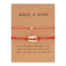 Load image into Gallery viewer, 2pcs/set Together Forever Love Infinity 8 Charm Bracelet Red String Couple Bracelets Wish Jewelry Long Distance Matching Bracelets For Best Friend Mother Daughter 17-30cm
