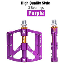 Load image into Gallery viewer, 3 Bearings Bicycle Pedals Ultralight Anti-Slip Road Pedal Cycling Sealed Bearing Bike Pedals Accessories Bearings Pedals For Bicycle Lightweight Bicycle Pedals Of Road Bikes