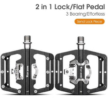 Load image into Gallery viewer, 3 Bearings Bicycle Pedals Ultralight Anti-Slip Road Pedal Cycling Sealed Bearing Bike Pedals Accessories Bearings Pedals For Bicycle Lightweight Bicycle Pedals Of Road Bikes