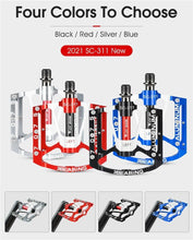 Load image into Gallery viewer, 3 Bearings Bicycle Pedals Ultralight Anti-Slip Road Pedal Cycling Sealed Bearing Bike Pedals Accessories Bearings Pedals For Bicycle Lightweight Bicycle Pedals Of Road Bikes