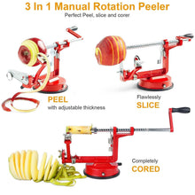Load image into Gallery viewer, 3-in-1 Apple Peeler Manual Rotation