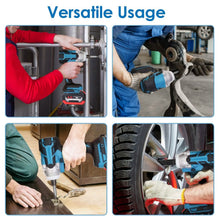 Load image into Gallery viewer, 3-In-1 Cordless Electric Impact Wrench Drill Screwdriver with Brushless Motor Max 3450RPM Variable Speed