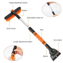 Load image into Gallery viewer, 3-in-1 Extendable Windshield Ice Scraper