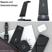 Load image into Gallery viewer, 3-in-1 Foldable Fast Wireless Charging Stand