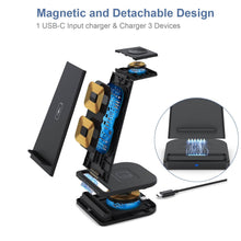 Load image into Gallery viewer, 3-in-1 Foldable Fast Wireless Charging Stand