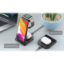 Load image into Gallery viewer, 3-in-1 Foldable Fast Wireless Charging Stand