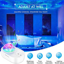 Load image into Gallery viewer, 3-in-1 Galaxy Night Light Projector with Remote Control