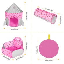 Load image into Gallery viewer, 3-in-1 Kids Play Tent Ball Pit Set