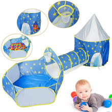 Load image into Gallery viewer, 3-in-1 Kids Play Tent Ball Pit Set