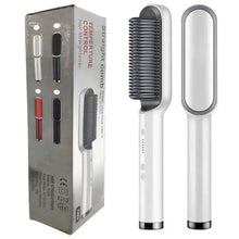 Load image into Gallery viewer, 3 IN 1 Multifunctional Hair Straightener Comb Hair Black Red Straightening Brush Portable Comb Fast Heating Men Beard Straightener For Traveling Perfect Gift For Adults