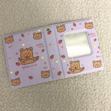 Load image into Gallery viewer, 3 Inch Mini Photo Album 32 Pockets Square Hollow Card Holder Bronzing Stars Picture Storage Case PVC Photocard Holder DIY Photo Albums Birthday Gift Family Scrapbook Albums Family Anniversary Gift For Couple