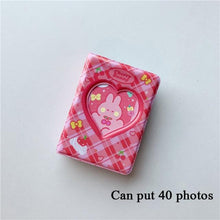 Load image into Gallery viewer, 3 Inch Mini Photo Album 32 Pockets Square Hollow Card Holder Bronzing Stars Picture Storage Case PVC Photocard Holder DIY Photo Albums Birthday Gift Family Scrapbook Albums Family Anniversary Gift For Couple