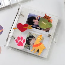 Load image into Gallery viewer, 3 Inch Polaroid Photo Album Cute Bear Transparent Jewelry Small Card Collection Storage Book Mini Leaf Scrapbook Paper Baby Family Scrapbook Albums